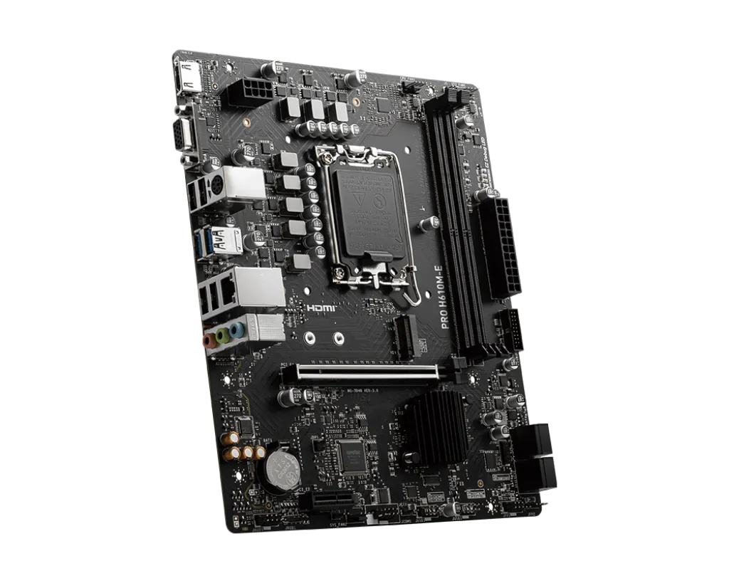 MSI Motherboard PRO H610M-E DDR5 For INTEL 12th | 13th | 14th GEN view 4